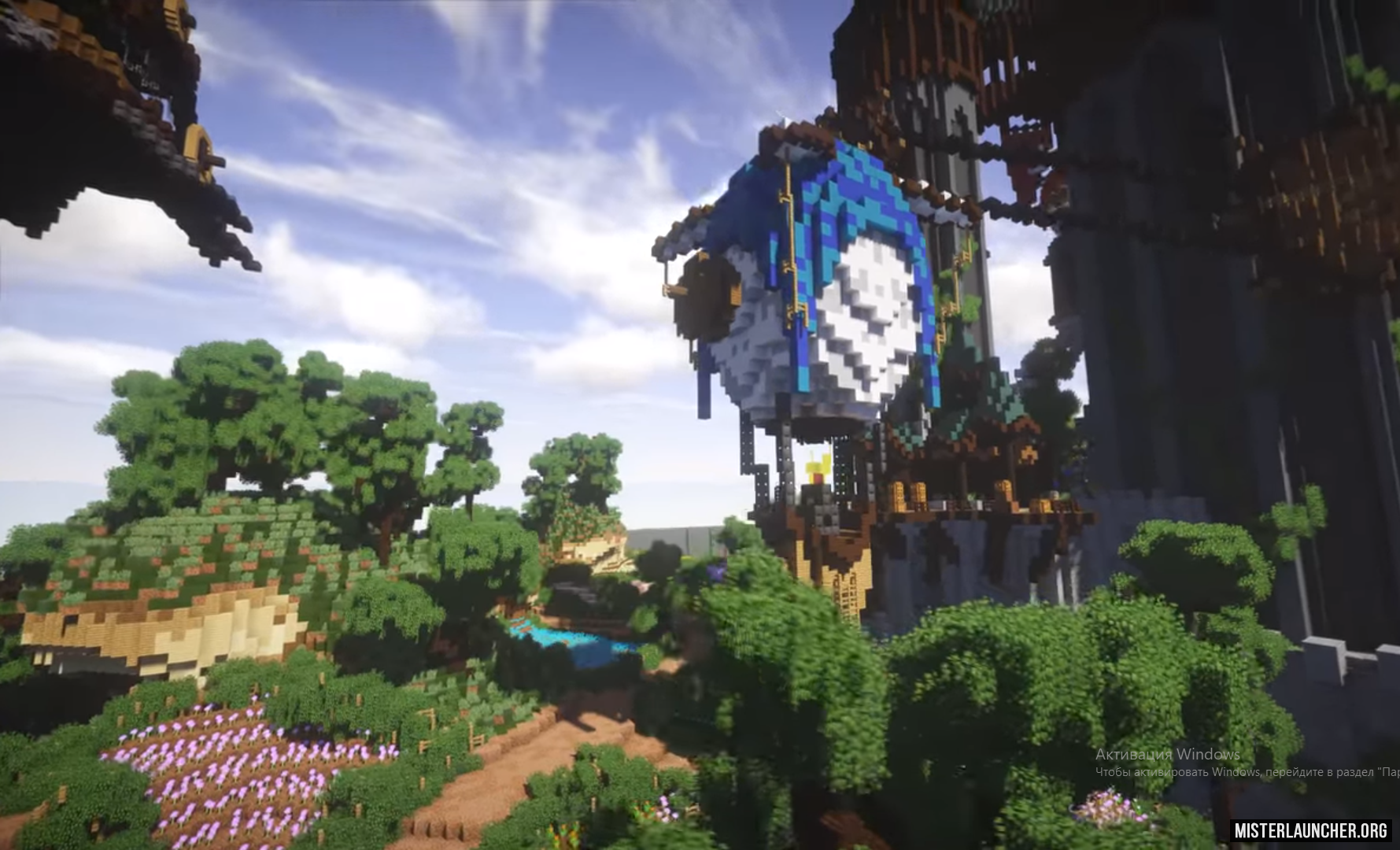 Карта The Flower's Castle для Майнкрафт [1.11.2]