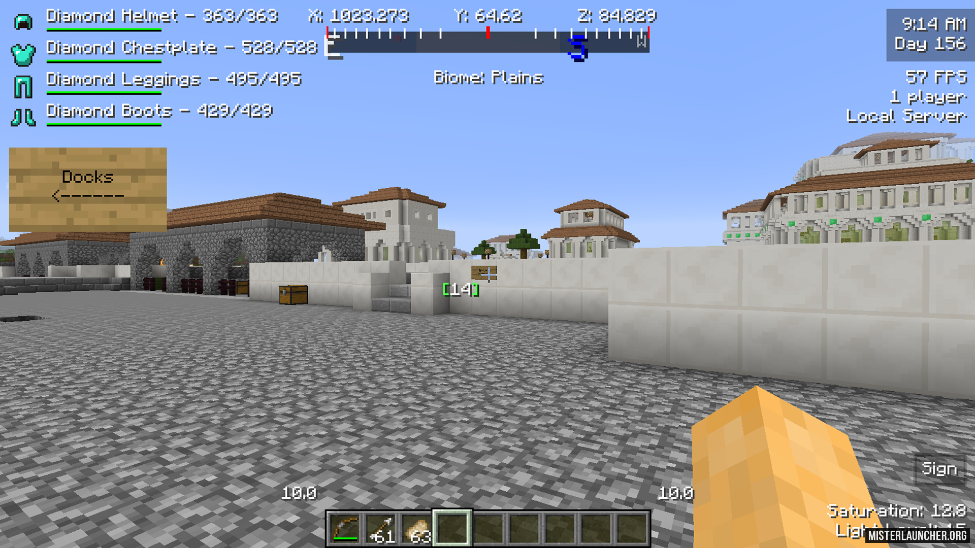 Minecraft hud