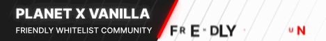 Planet X Vanilla Friendly Whitelist Community