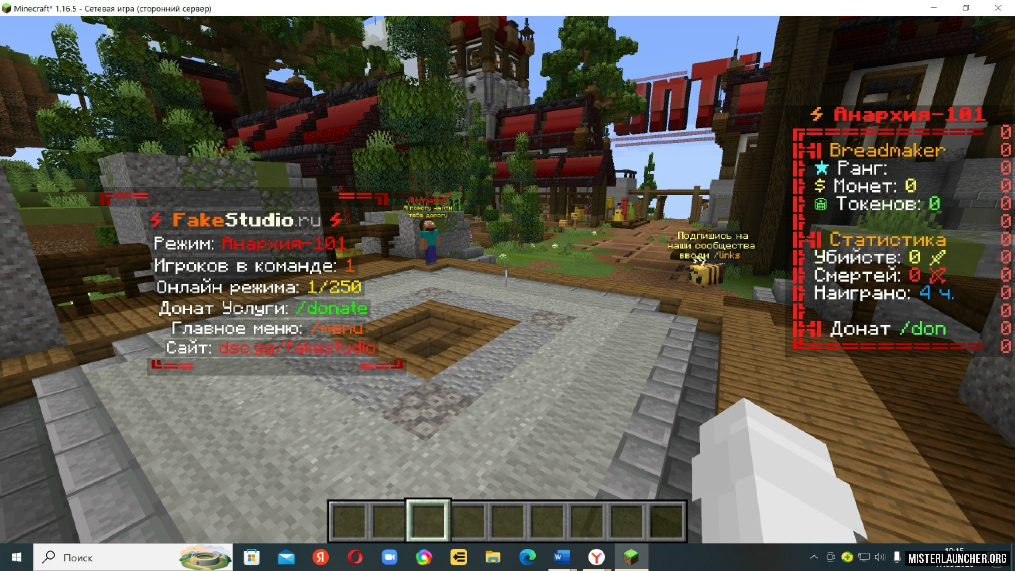 Сервер «Сервер Minecraft»