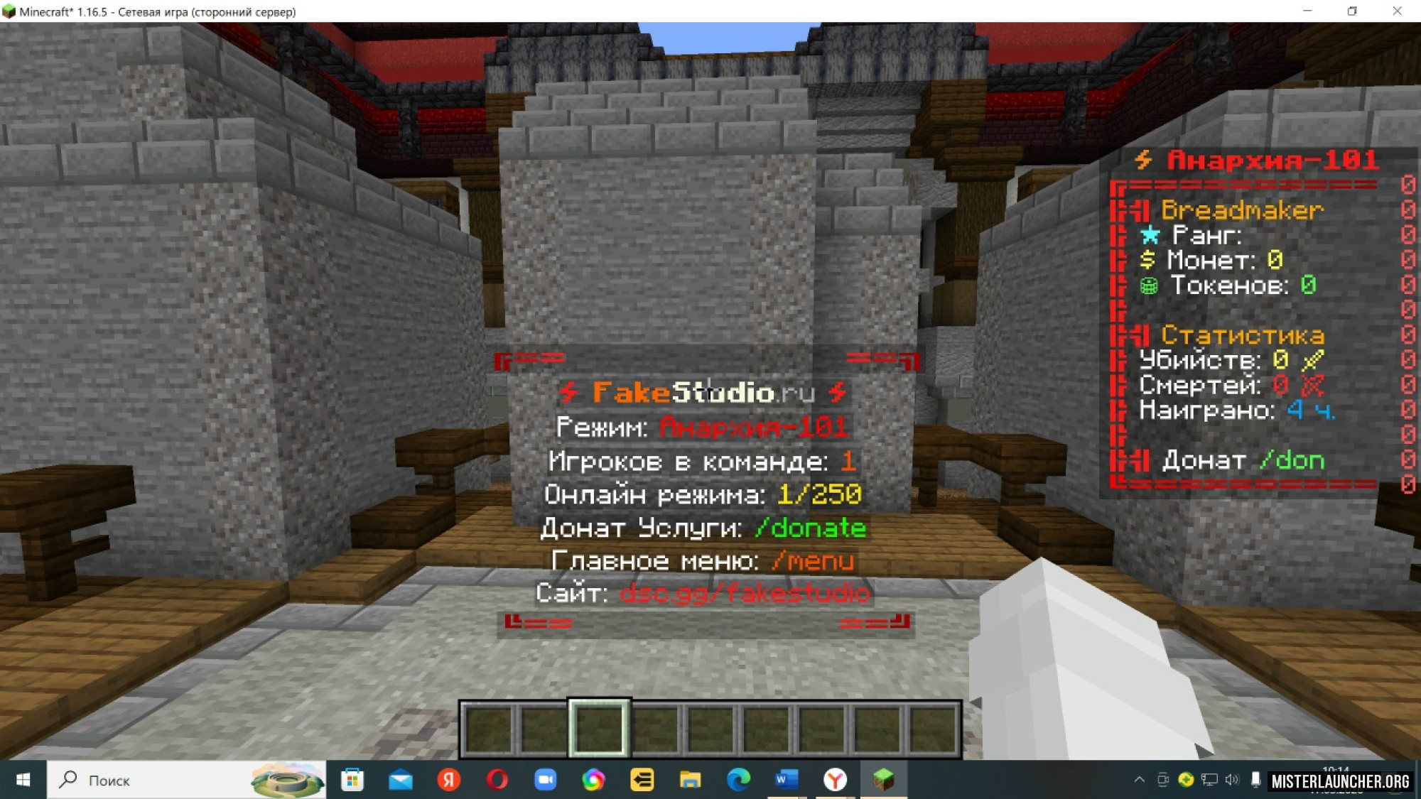 Сервер «Сервер Minecraft»